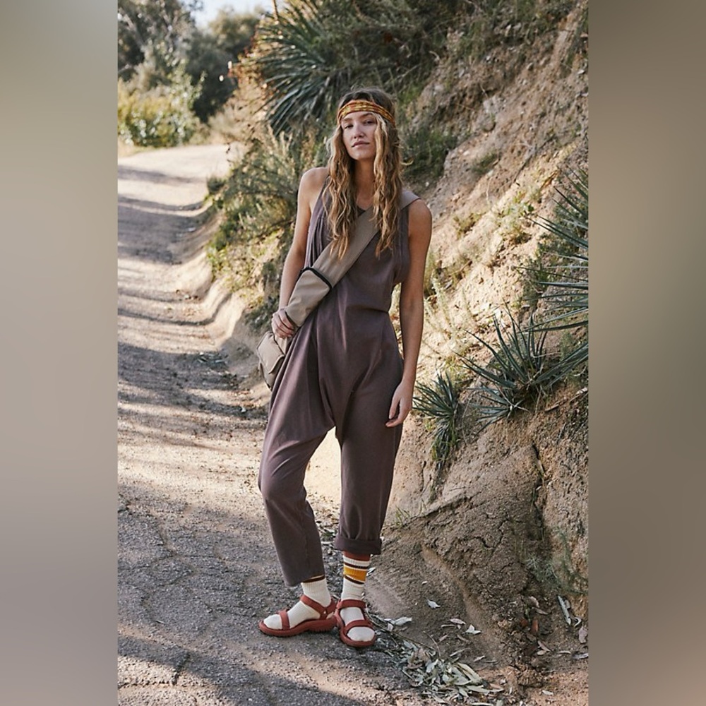 Free People Brown Jumpsuit